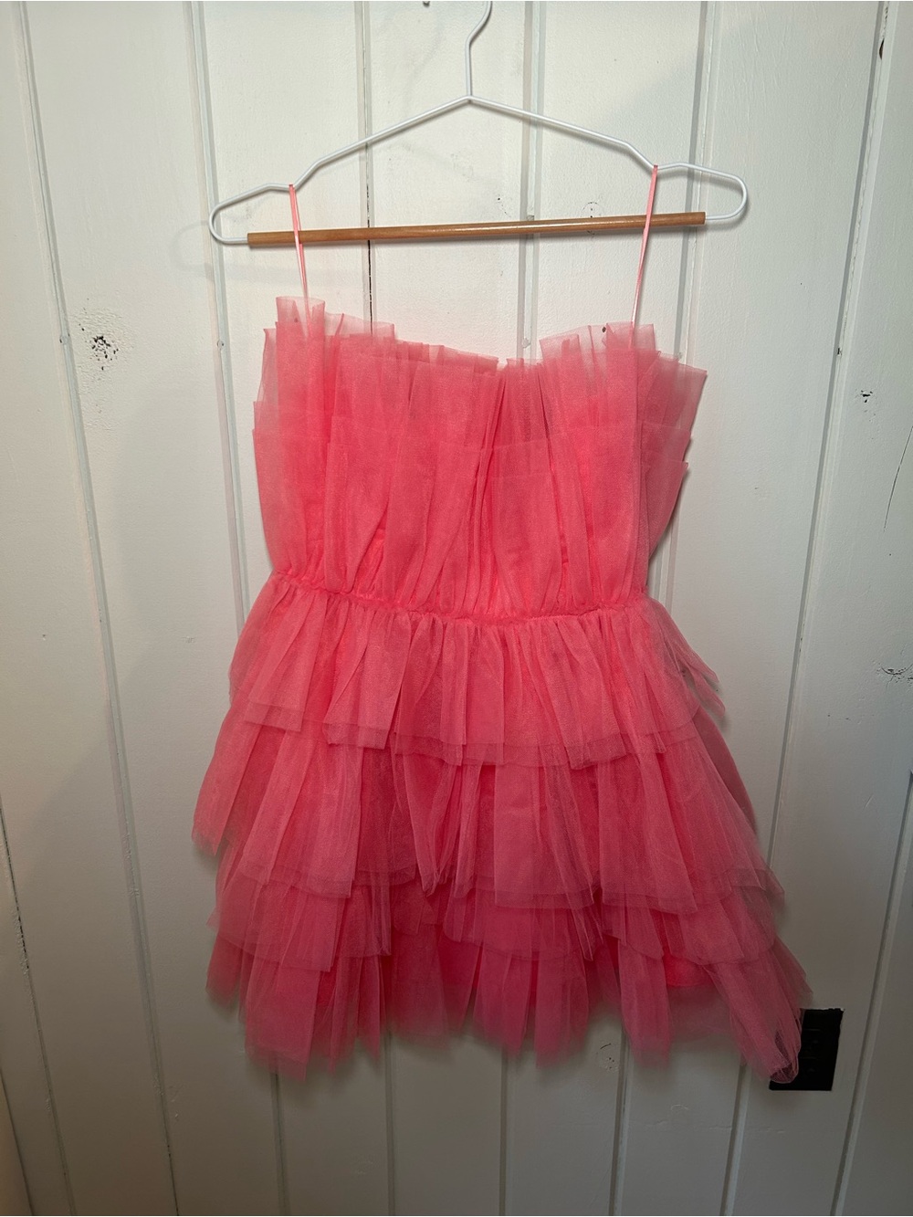 NWT Pink Tulle Mini Dress size S - Picture 2 of 4
